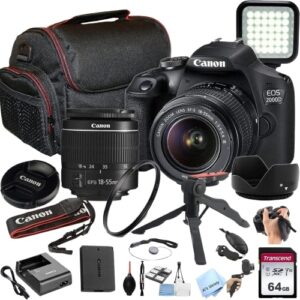 Canon EOS Rebel T7 DSLR Camera Bundle